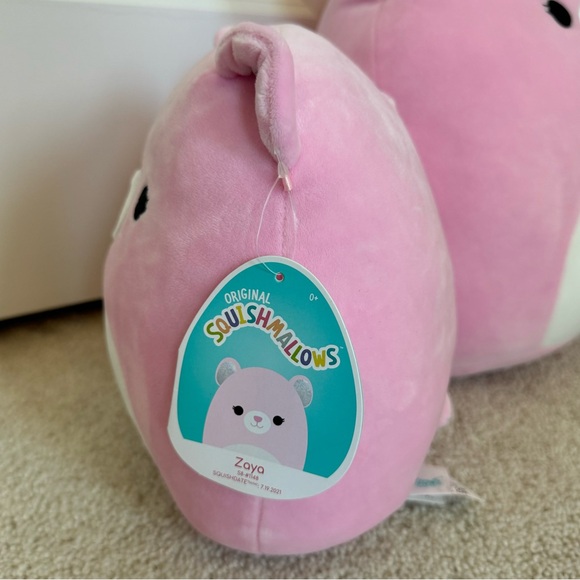 8” Zaya Pink Bear Squishmallows Squish Date 7/19/2021 - Picture 2 of 9